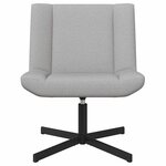 vidaXL Chaise pivotante Gris nuage 63 x 75 x 76 cm tissu