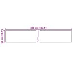 vidaXL Coureur de Tapis MARSA Multicolore 50 x 400 cm Polyester et PVC