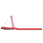 vidaXL Tapis de plage pliables 2 Pièces Acier et tissu Rouge