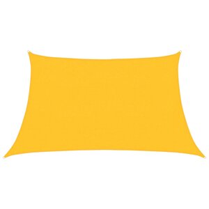 vidaXL Voile d'ombrage 160 g/m² Jaune 3/4x2 m PEHD