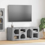 vidaXL Meuble TV Gris Sonoma 100 x 35 x 40 cm Bois d'ingénierie