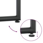 vidaXL Ensemble de salle à manger pour jardin 11 Pièces Noir Acier