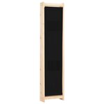vidaXL Cloison de séparation 4 panneaux Noir 160x170x4 cm Tissu