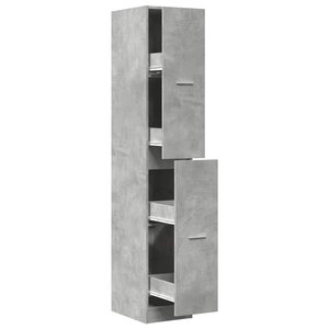 vidaXL Armoire d'apothicaire gris béton 30x41x174 5 cm bois ingénierie