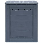 vidaXL Composteurs de jardin 3 Pièces Gris 60x60x73 cm 780 L