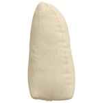 vidaXL Coussin de Dos Crème 60 x 24 x 50 cm tissu