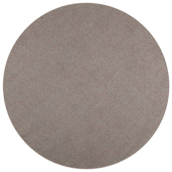 vidaXL Tapis d'intérieur LUGO Crème et Taupe Ø 120 cm Polyester