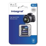 INTEGRAL MEMORY V10 Class 10 UHS-I U1 Carte SDHC 16 GB