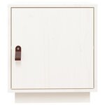 vidaXL Tables de chevet 2 Pièces Blanc 40x34x45 cm Bois de pin massif