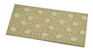 PAPERTREE MONSOON Lot de 5 Enveloppes cadeau 19x10cm - Lin/Ivoire