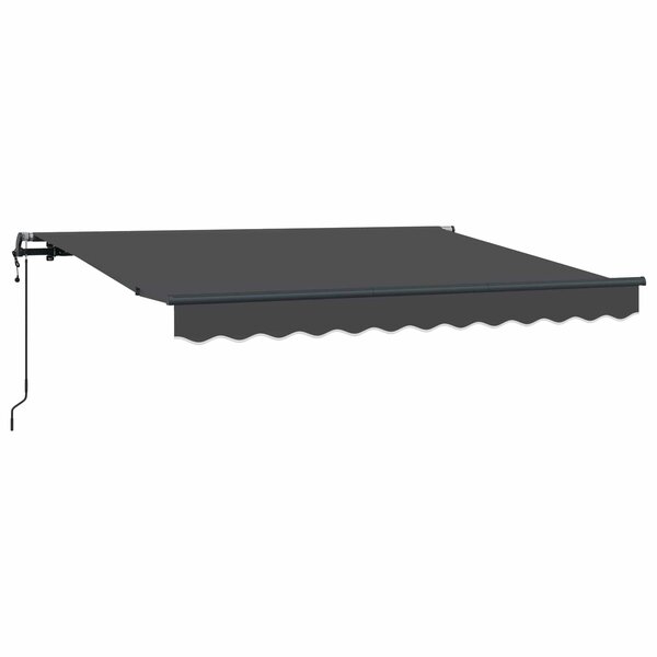 vidaXL Auvent rétractable Anthracite 250 x 200 cm tissu