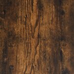 vidaXL Table de chevet Chêne fumé 35x34x65 cm Bois d'ingénierie
