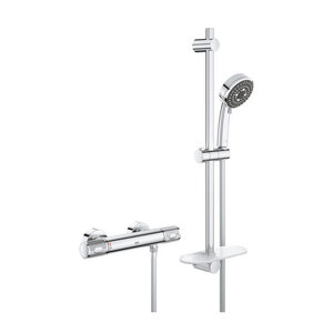 GROHE Robinet de douche thermostatique Precision Feel  pommeau de douche Vitalio Comfort 3 jets  34791000
