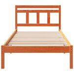 vidaXL Cadre de lit Marron Bois massif en pin