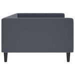 vidaXL Lit de repos sans matelas gris foncé 100x200 cm velours