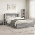 vidaXL Cabinet de Tête de Lit Sonoma gris Bois d’ingénierie