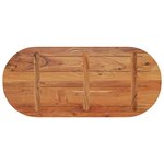 vidaXL Dessus de table 90x40x3 8 cm ovale bois massif d'acacia