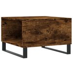 vidaXL Table basse chêne fumé 55x55x36 5 cm bois d'ingénierie