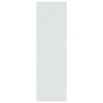 vidaXL Étagère murale Blanc brillant 85x16x52 5 cm Bois d'ingénierie