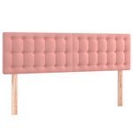 vidaXL Têtes de lit 2 Pièces Rose 72x5x78/88 cm Velours