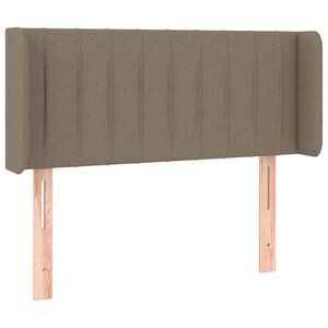vidaXL Tête de lit avec oreilles Taupe 83x16x78/88 cm Tissu
