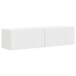 vidaXL Meuble TV mural 2 Pièces Blanc 60 x 31 x 29.5 cm Bois d'ingénierie
