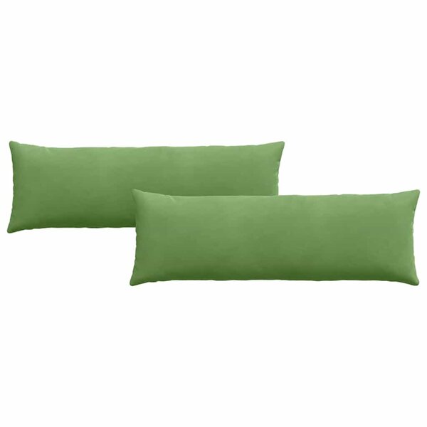 vidaXL Coussins de canapé 2 Pièces Vert clair 120 x 40 cm