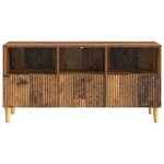 vidaXL Meuble TV Bois ancien 102 x 34 5 x 50 cm Bois d'ingénierie