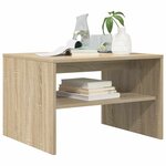 vidaXL Table basse Chêne Sonoma 60 x 50 x 40 cm Bois d'ingénierie