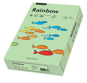 Ramette de 500 feuilles papier multifonction Rainbow A4 80 g Vert moyen PAPYRUS