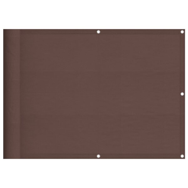 vidaXL Écran de balcon marron 75x800 cm 100  polyester oxford
