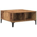 Table basse vidaXL en vieux bois 60x60x30 cm en bois reconstitué