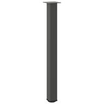 vidaXL Pieds de table de bar 4 pièces Anthracite 100-102 cm Acier