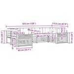 vidaXL Ensemble de canapés d'extérieur 6 Pièces Naturel et Beige