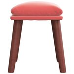 vidaXL Repose-pied Rose 45x29 5x35 cm Velours