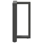 vidaXL Pieds de table à manger en T  2 pièces  anthracite  50 x 35 x (72-73) cm  acier