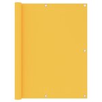 vidaXL Écran de balcon Jaune 120x400 cm Tissu Oxford