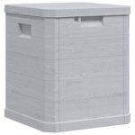 vidaXL Boîte de rangement de jardin 90 L Gris clair