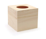 Boîte à mouchoirs cube en bois