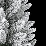 vidaXL Sapin de Noël artificiel avec neige floquée 120 cm PVC et PE