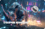 Monnaie RHINO Cyberpunk 1/1000 Oz Palladium 12$ Liberia 2026 (PRÉCOMMANDE)