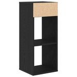 vidaXL Bibliothèque noir 34x31x80 cm bois d'ingénierie