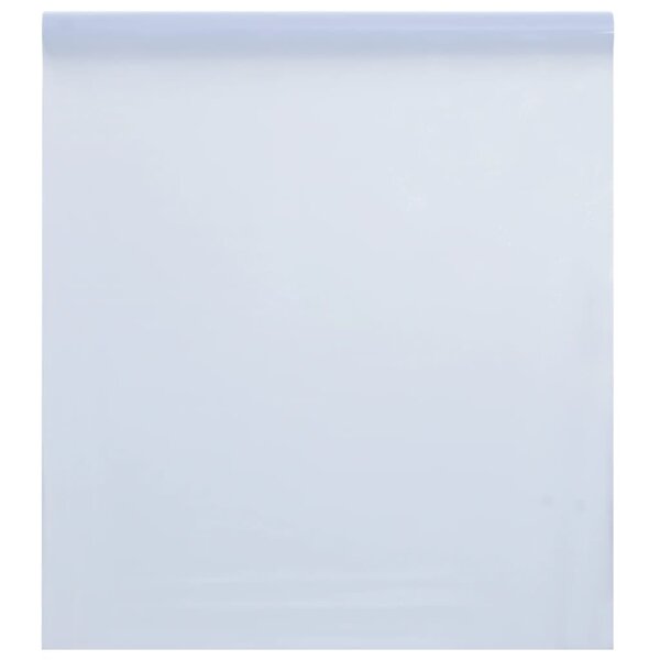 vidaXL Film de fenêtre statique dépoli blanc transparent 90x2000cm PVC