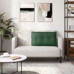 vidaXL Coussin de Dos Vert Jungle 80 x 50 cm Tissu en velours côtelé