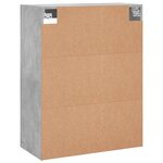 vidaXL Armoire murale gris béton 69 5x34x90 cm