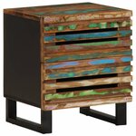 vidaXL Tables de chevet 2 Pièces 40x34x46 cm bois massif de récupération