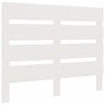 vidaXL Cadre de lit Blanc 90x190 cm Bois de pin massif Simple