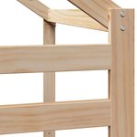vidaXL Lit haut sans matelas 75x190 cm bois de pin massif