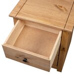 vidaXL Table de chevet 46x40x57 cm Pin Gamme Panama