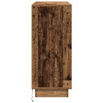 Buffet vidaXL avec LED  Bois Vieilli  90x32x75 cm  Bois Composite